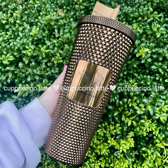 🤎NEW✨Starbucks Pike Place Market Bronze Mirror ‘Rachel’ Metallic Studded in Box - Picture 6 of 15